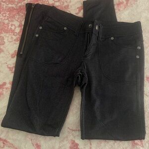 Athleta Black and Gray Denim Pants